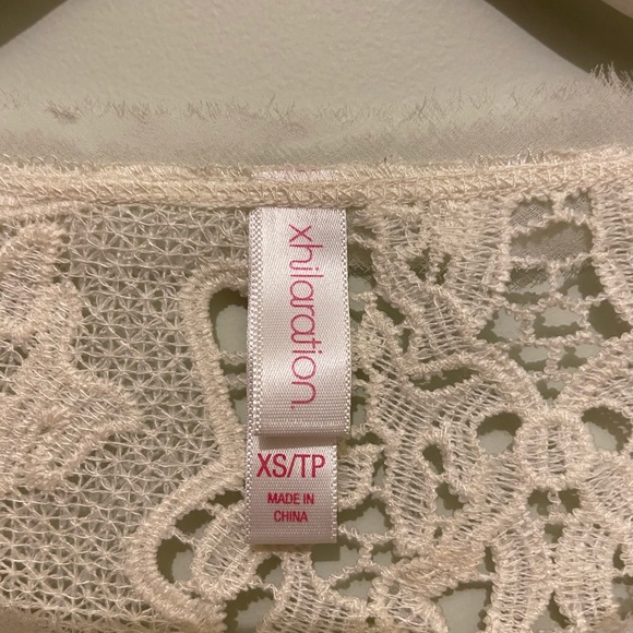 FREE WITH PURCHASE xhilaration Lace Tee - Picture 2 of 4